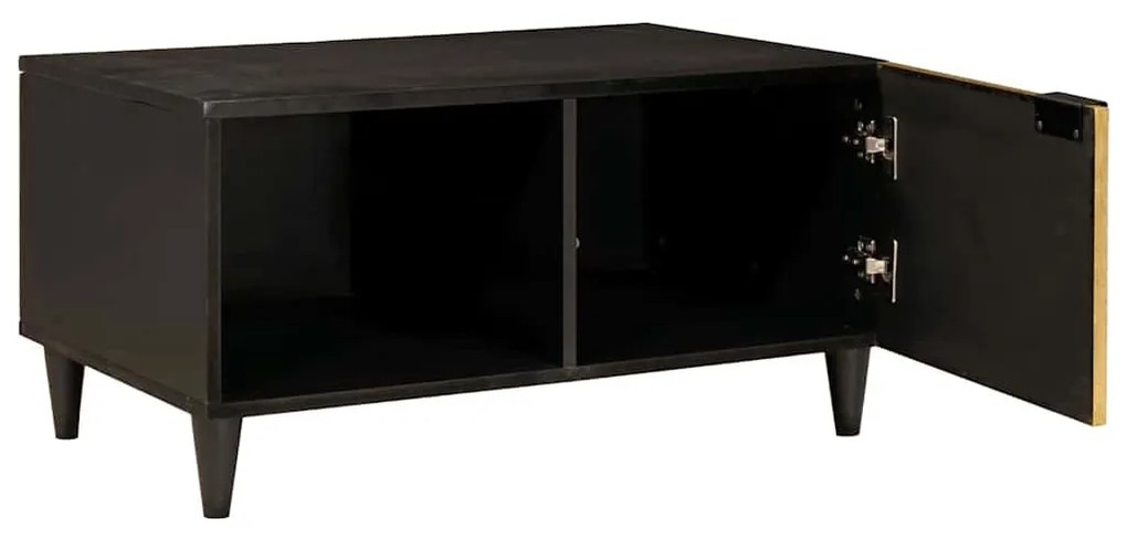 Dohányzóasztal Fekete és Arany 80 x 50 x 40 cm