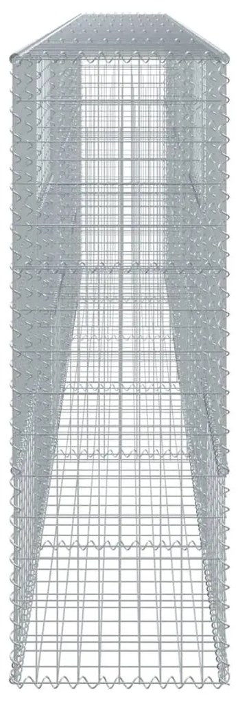 horganyzott vas gabion kosár fedéllel 600 x 50 x 150 cm