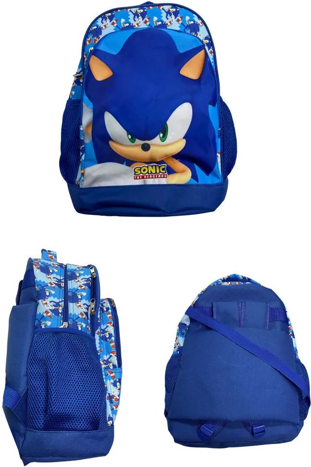Sonic a sündisznó Modern iskolatáska, táska 40 cm