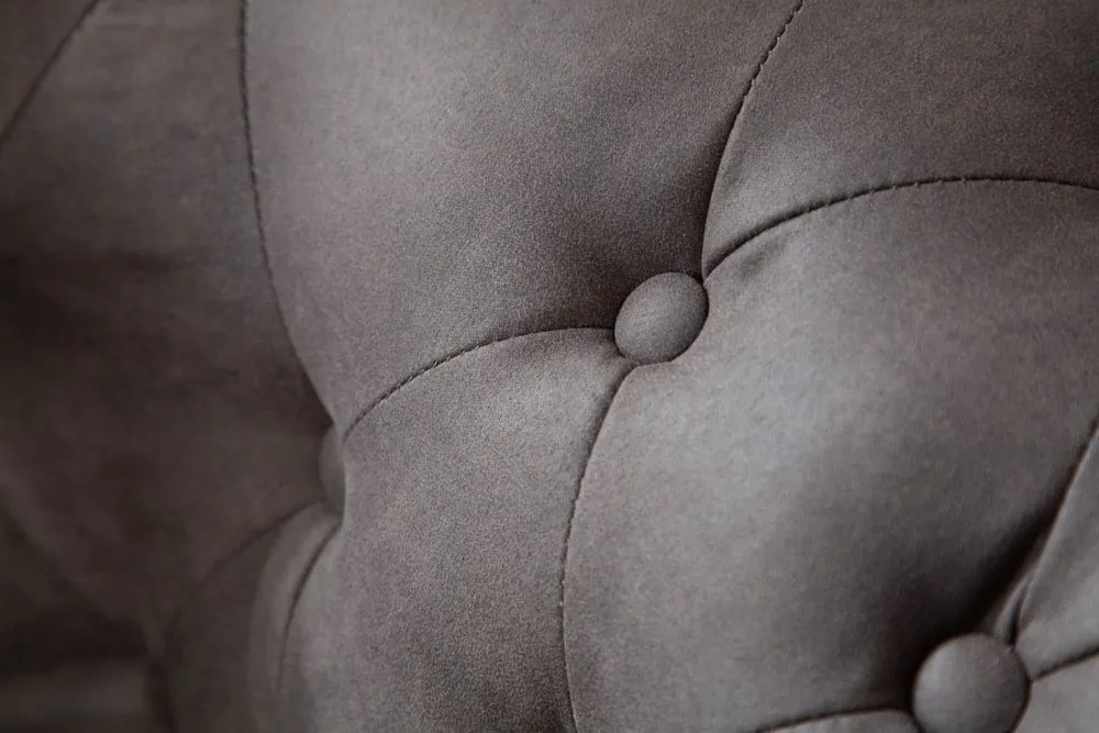 Kettes kanapé Chesterfield II 150 cm antik szürke