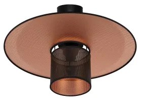 Duolla - Felületre szerelhető csillár TOKYO SHINY 1xE27/15W/230V átm. 50 cm fekete/réz