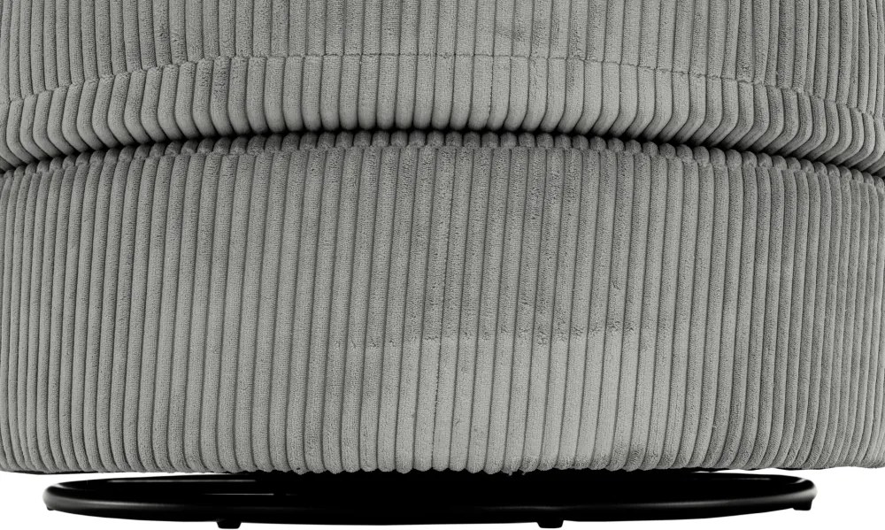 Relaxációs forgófotel, világosszürke, SALTER