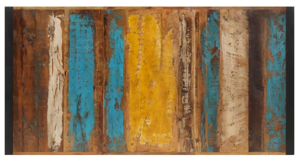Tömör újrahasznosított fa bárasztal 175x90x110 cm