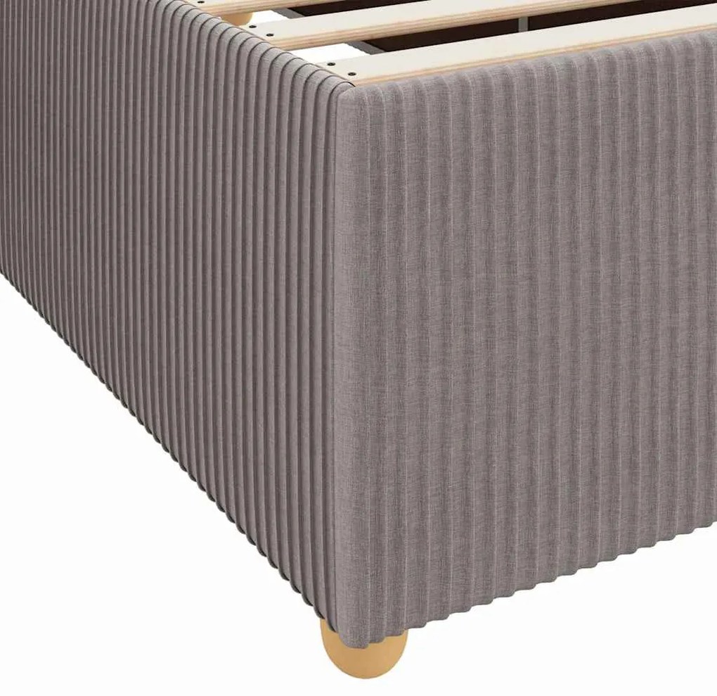 Ágykeret matraccal matracmal Tópszínű 120 x 190 cm szövet