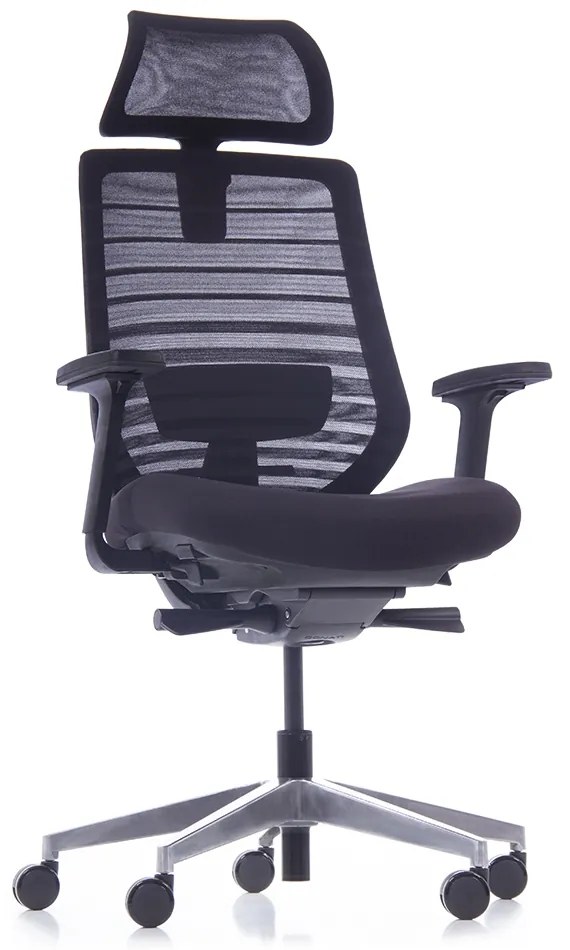 Sparta irodai szék, fekete