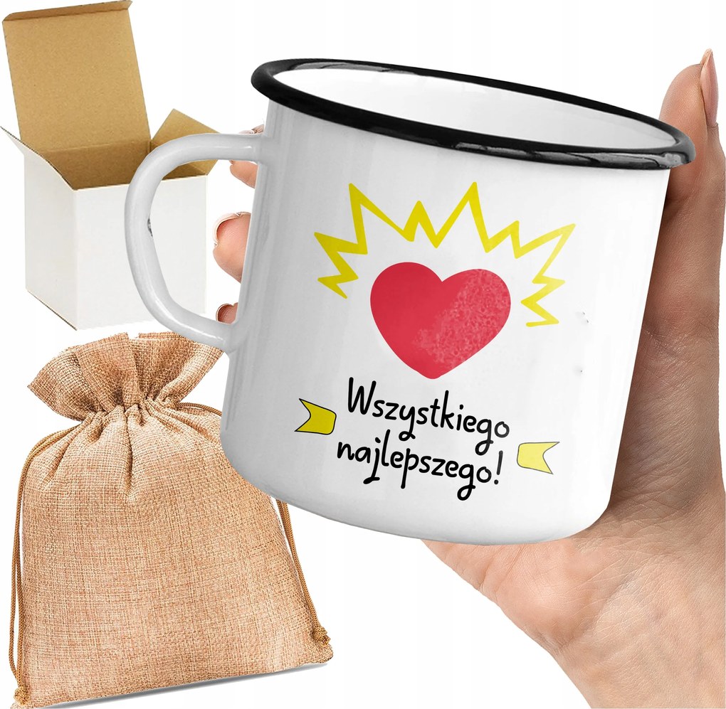 Bögre_emalinozott Boldog Születésnapot Nagyszülők Napja Ajándék