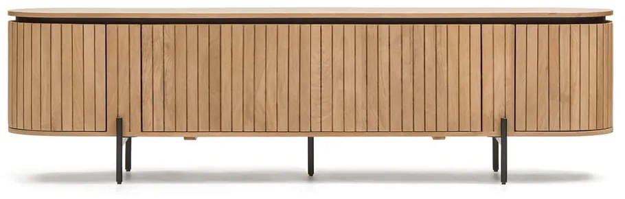 Természetes színű mangófa TV-állvány 200x55 cm Licia - Kave Home