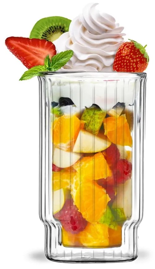 2 db-os duplafalú pohár készlet, 300 ml - Vialli Design
