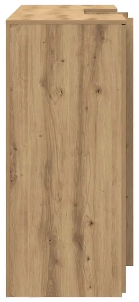recepciós pult kézműves tölgy 155x50x103,5 cm szerelt fa
