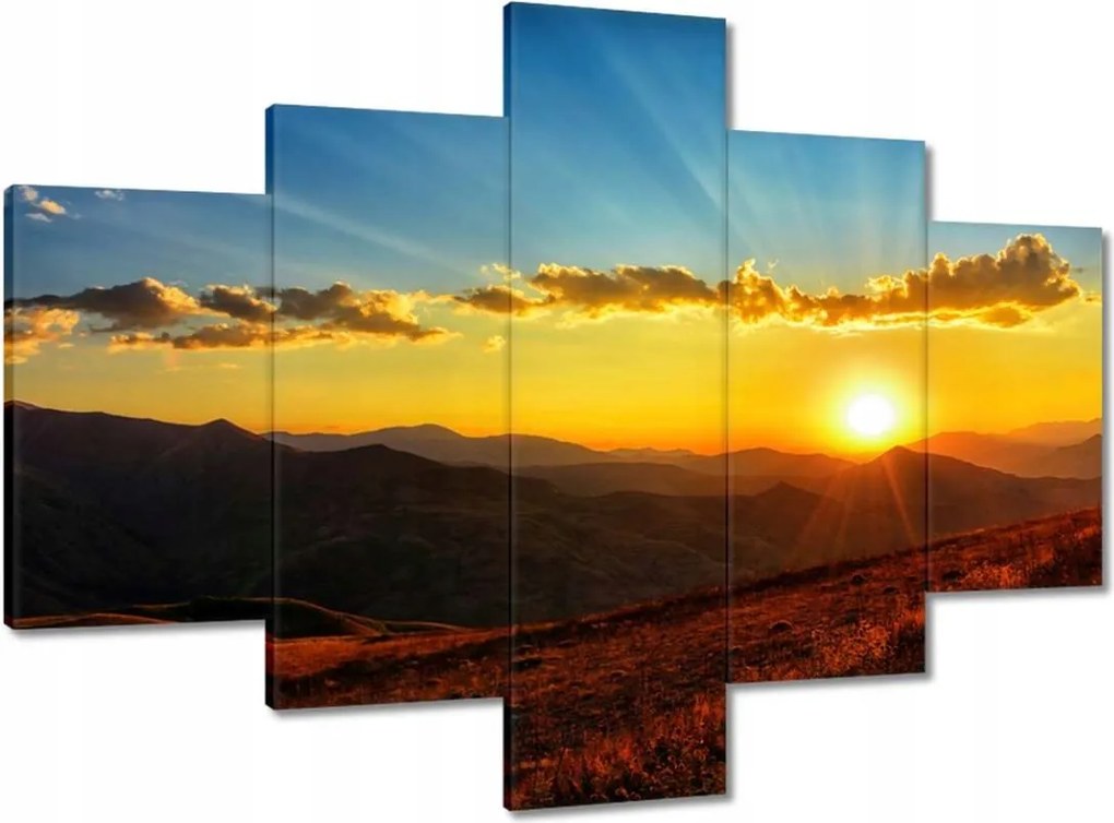 Vászonkép 100x70 Gyönyörű naplemente