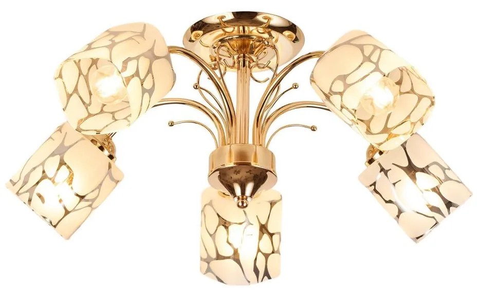 Brilagi - Felületre szerelhető csillár MEGAPOLIS 5xE14/60W/230V arany