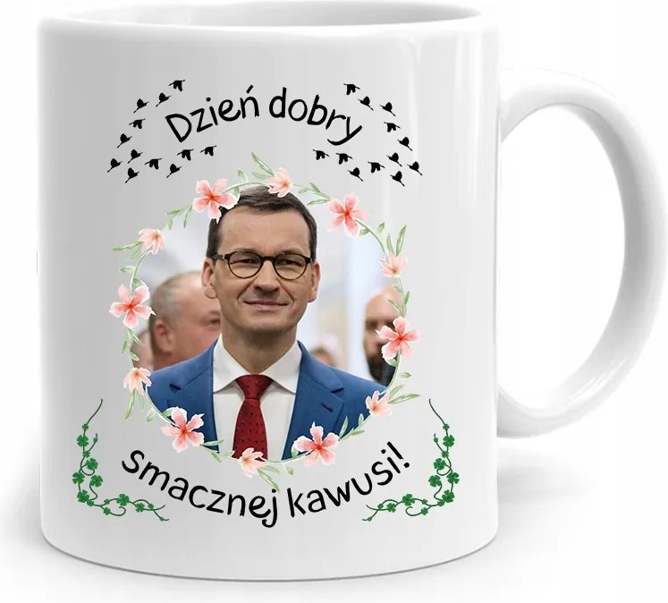 Bögre Politikus Miniszterelnök Mateusz Morawiecki Pis
