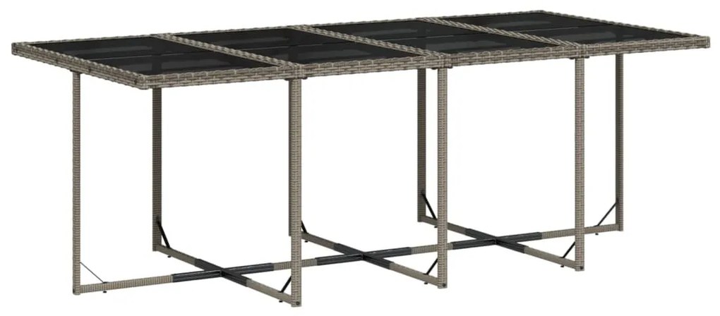 vidaXL 13 részes szürke polyrattan kerti ülőgarnitúra párnákkal