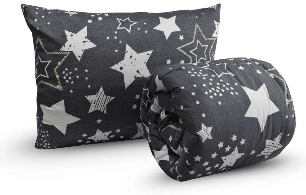 Egész éves paplan szett 140x200 cm üreges szálból, 70x90 cm párnával DREAM STAR