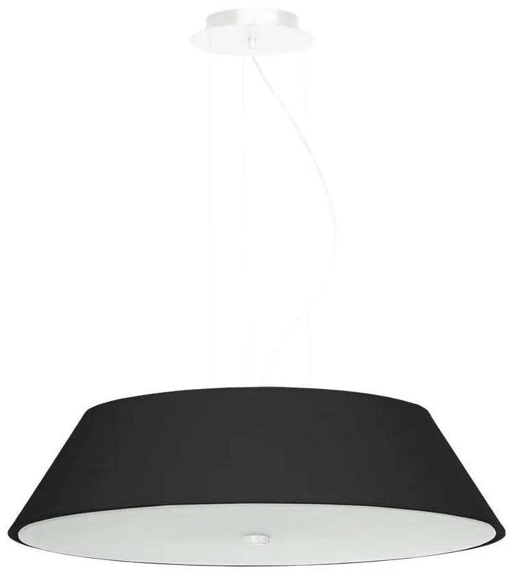 Sollux SL.0766 - Csillár zsinóron VEGA 5xE27/60W/230V á. 60 cm fekete