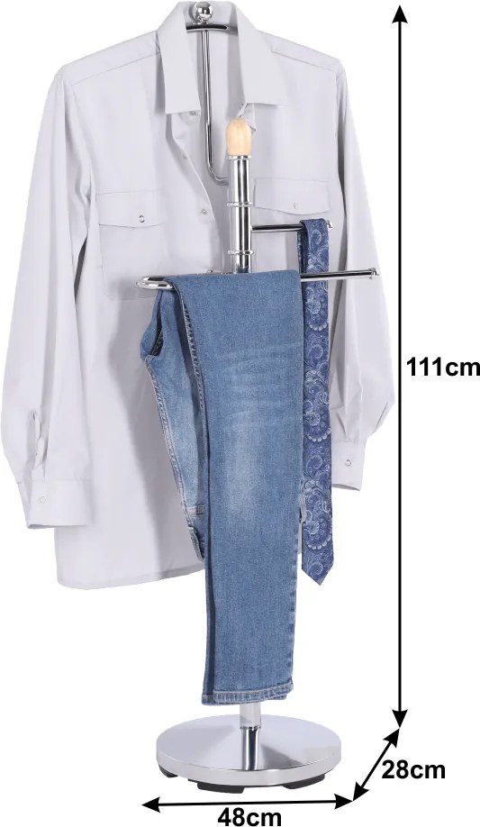 Szobainas, króm + bükkfa, IVAN