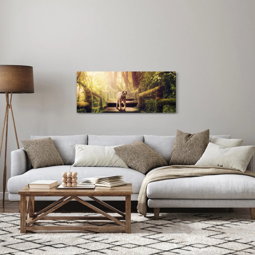 Tigris a dzsungelben képe (120x50 cm)