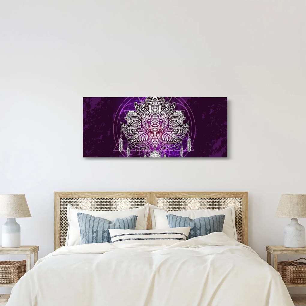 Kép - lótusz (120x50 cm)