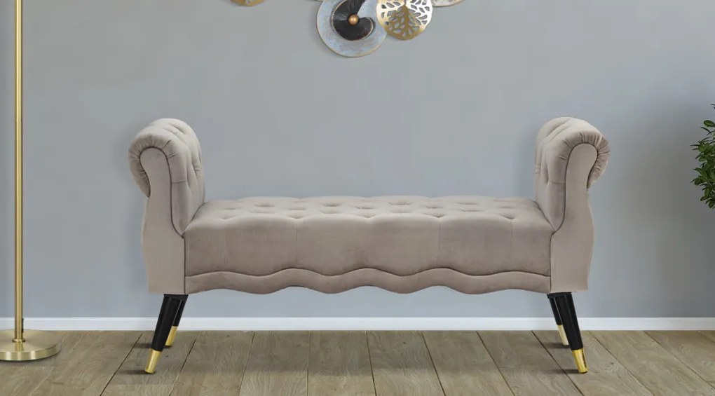 Pad paris grigia/arany 120x40x60cm