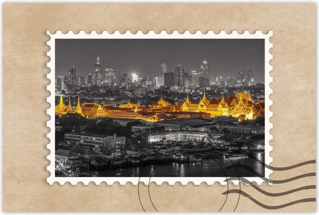 Poszterek 60x40 Gold night in Bangkok