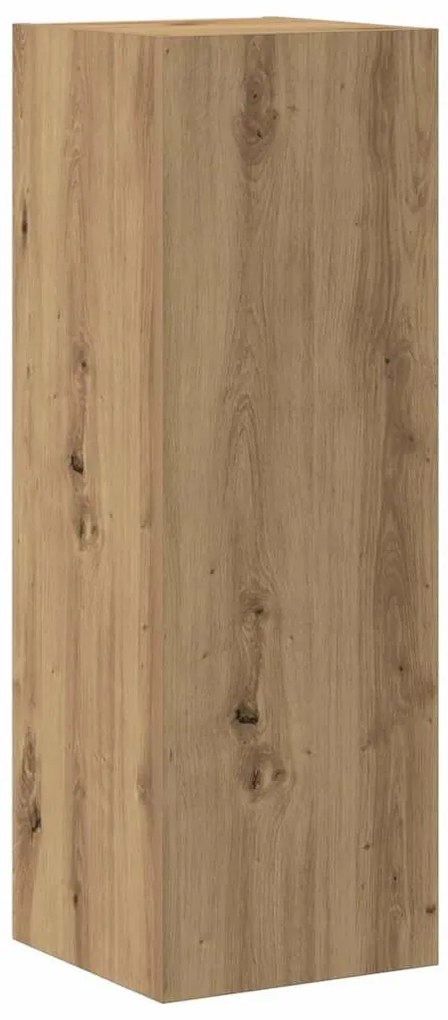 fali TV szekrények 3 db kézműves tölgy szerelt fa