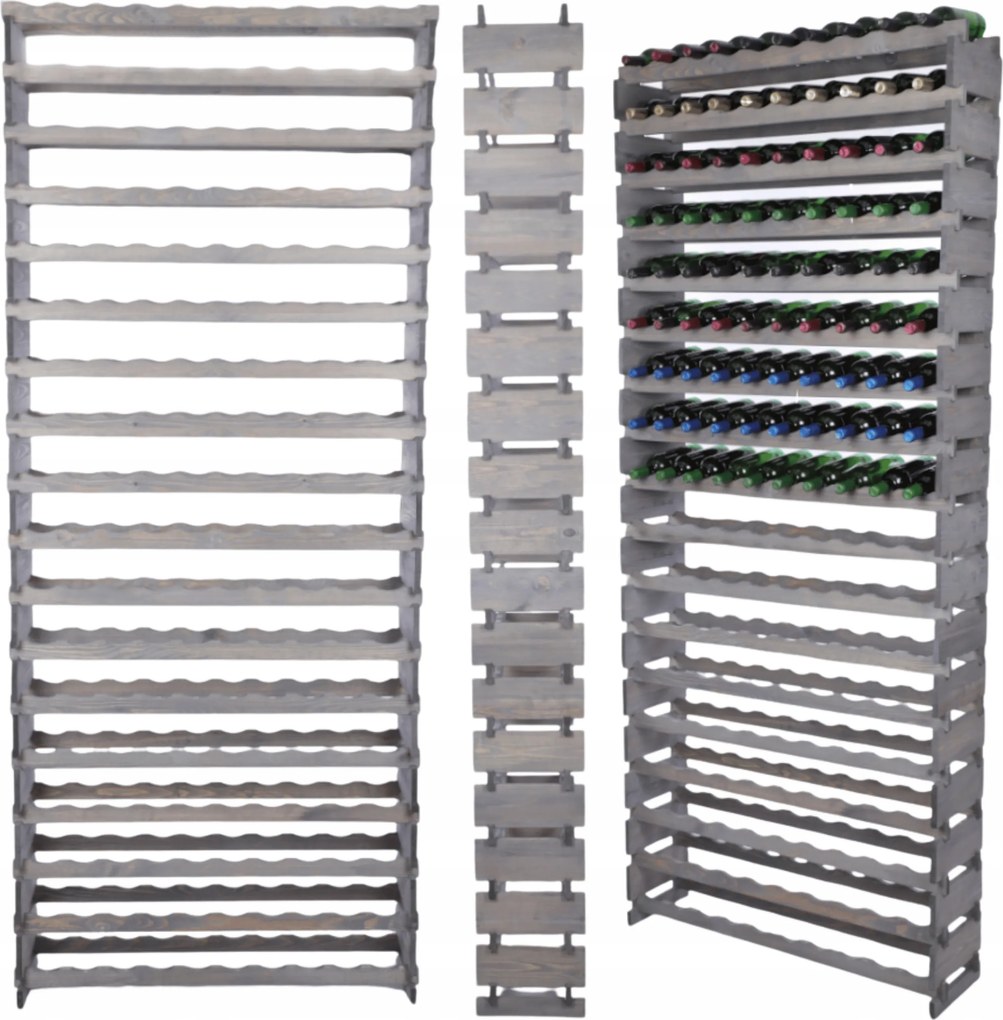 Palacktartó állvány moduláris bortartó állvány 18x10 építs, mint az impregnáló kockák