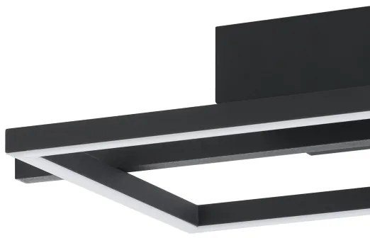 Eglo 901115 - LED Dimmelhető mennyezeti lámpa AMANDOLO LED/17W/230V fekete + + távirányító