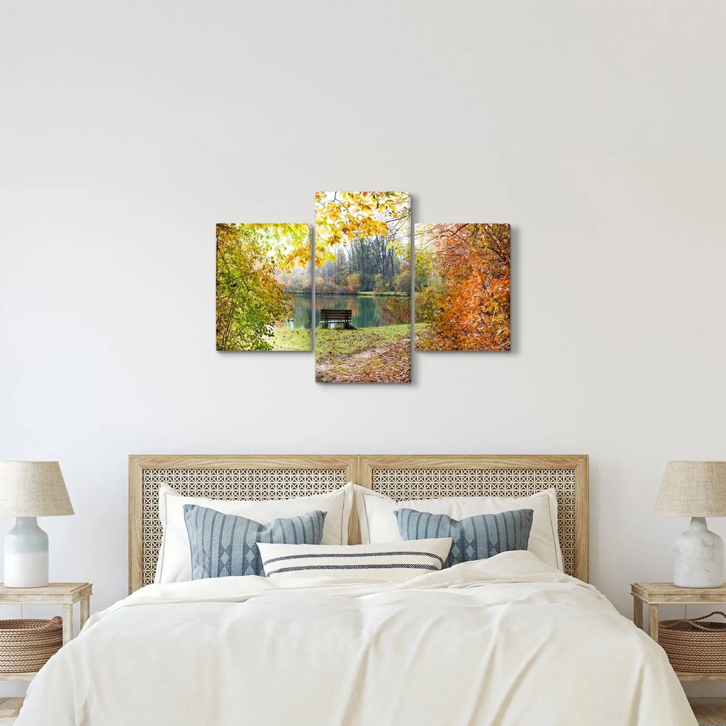Egy tó képe (90x60 cm)
