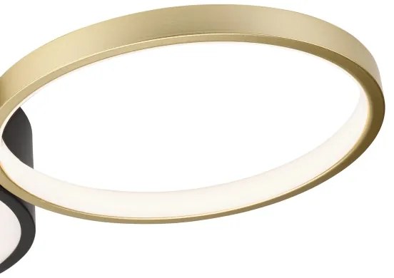 Állítható fényű ALIZEE LED mennyezeti lámpa 30W 230V 3000-6500K fekete/arany