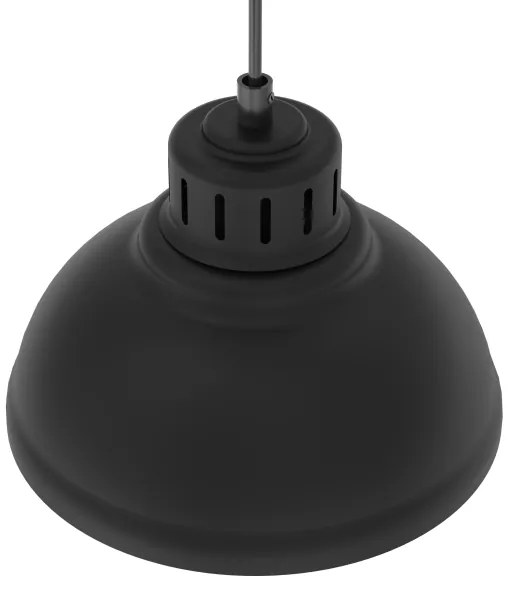 Csillár zsinóron SVEN 1xE27/15W/230V fekete
