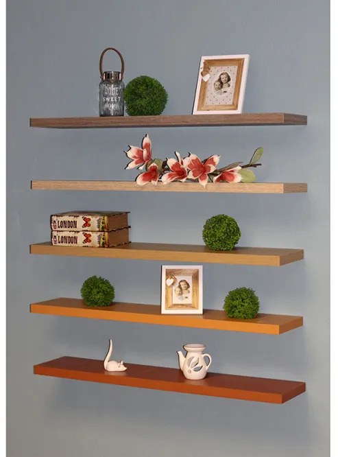 Poliță 120 cm, MDF, Culoare Cireș P-002