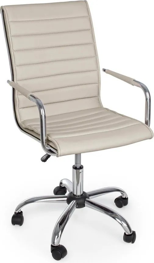 Szürkésbarna bőrutánzat irodai szék Perth – Yes Everyday