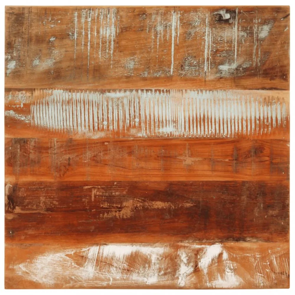 tömör újrahasznosított fa dohányzóasztal 55 x 55 x 35 cm