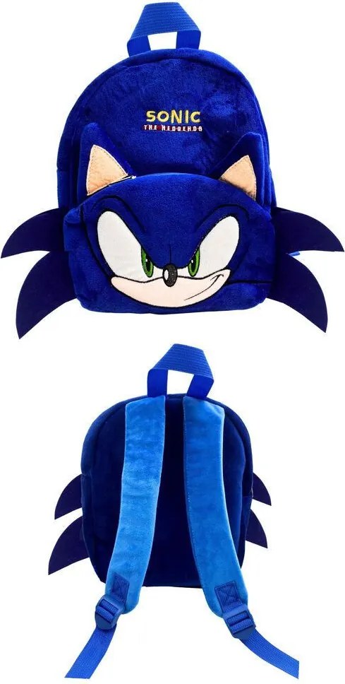 Sonic a sündisznó Blur 3D plüss hátizsák, táska 30 cm