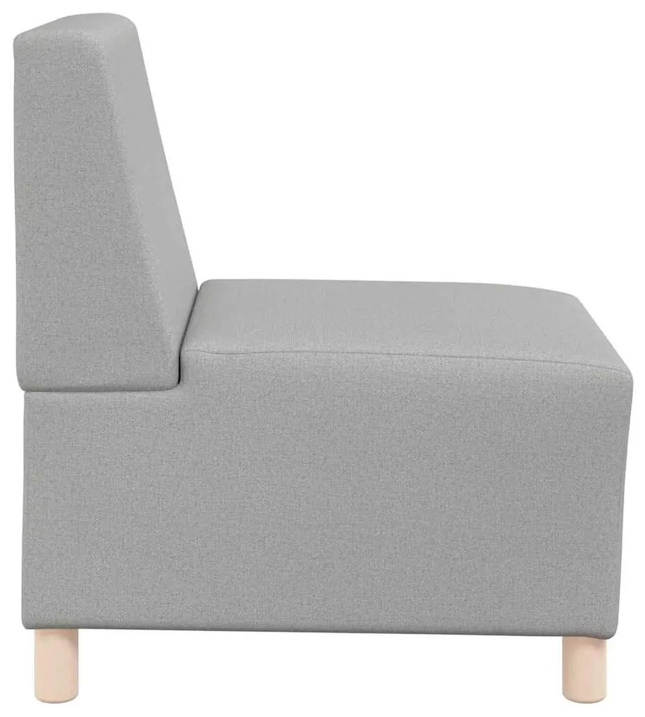 moduláris kanapé karfa nélkül, felhőszürke, szövetből készült, 55 cm