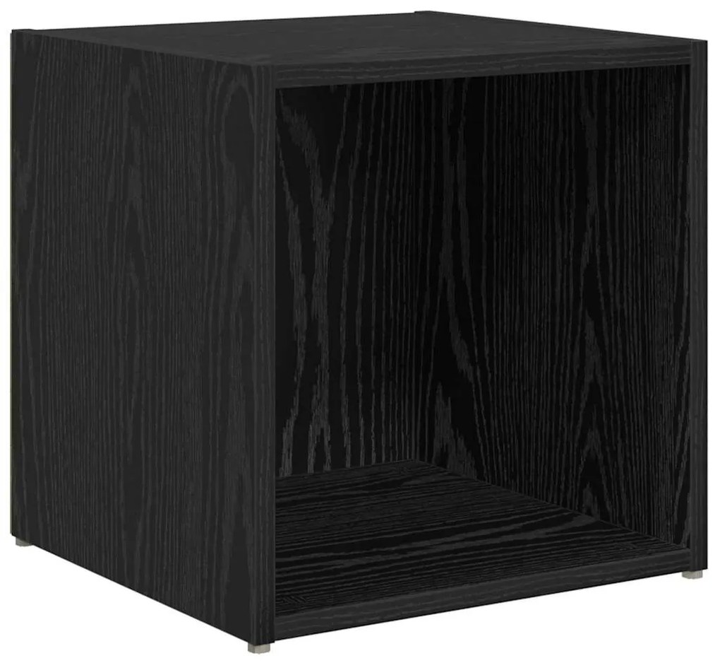 TV Szekrény Szett 6 pcs Fekete tölgy 37 x 35 x 72 cm Faanyag