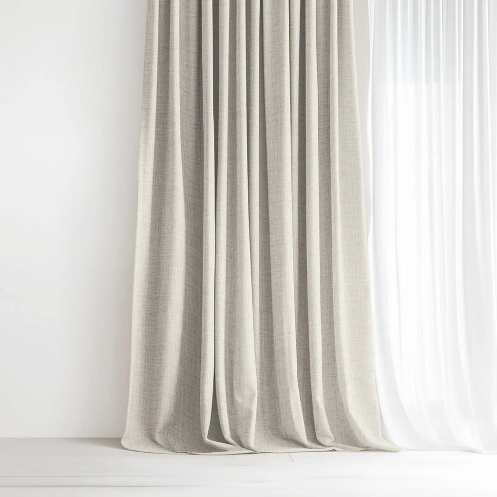 Goldea pamut drapéria - világos vászonszövésű 200x150 cm