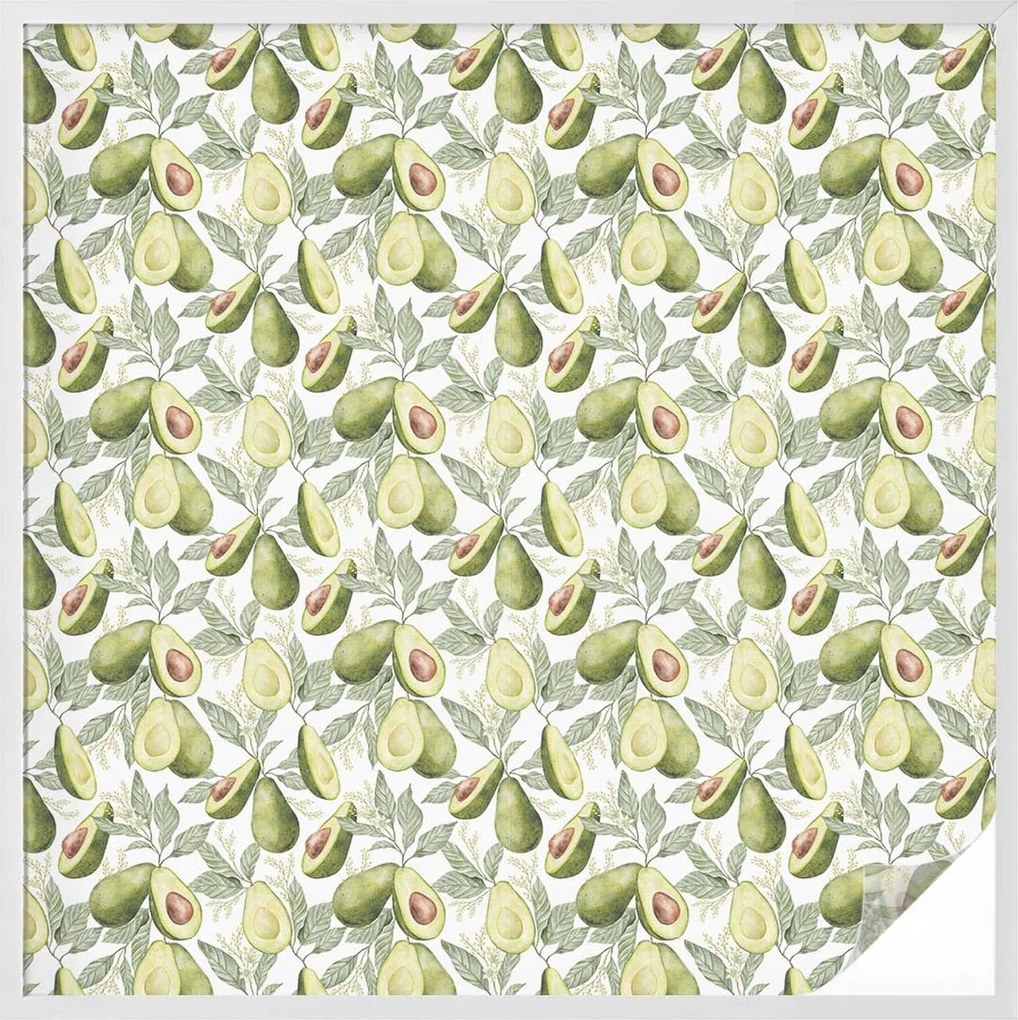 Ablakfólia öntapadós adatvédelem Avokádó levelek 100x100 cm