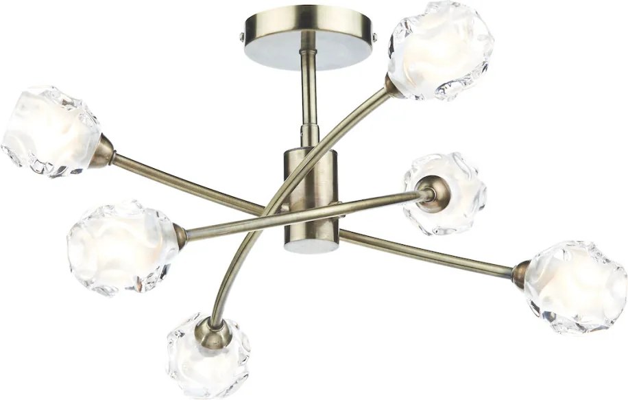 Dar Lighting SEATTLE SEA0675 Plafonlámpa 6x40W/G9 IP20