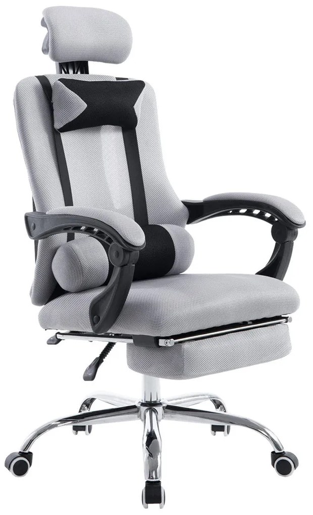 Fellow szövet irodai forgószék, dönthető háttámlával, lábtartóval, állítható fejtámlával