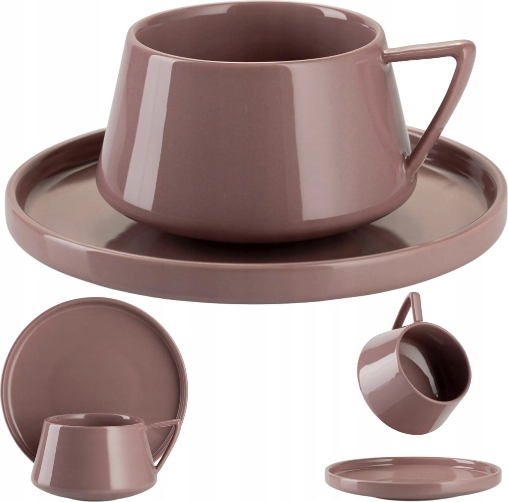 Luna Pink csészealj 200 ml kávés teáscsésze ajándék Glamour