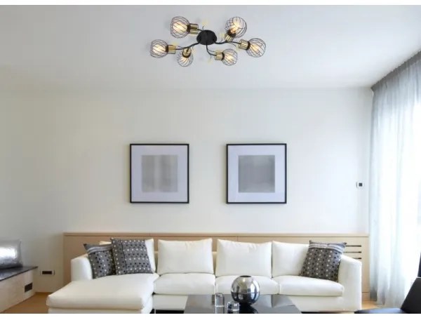 Globo 54113-6D - Felületre szerelhető csillár LALLY 6xE27/40W/230V