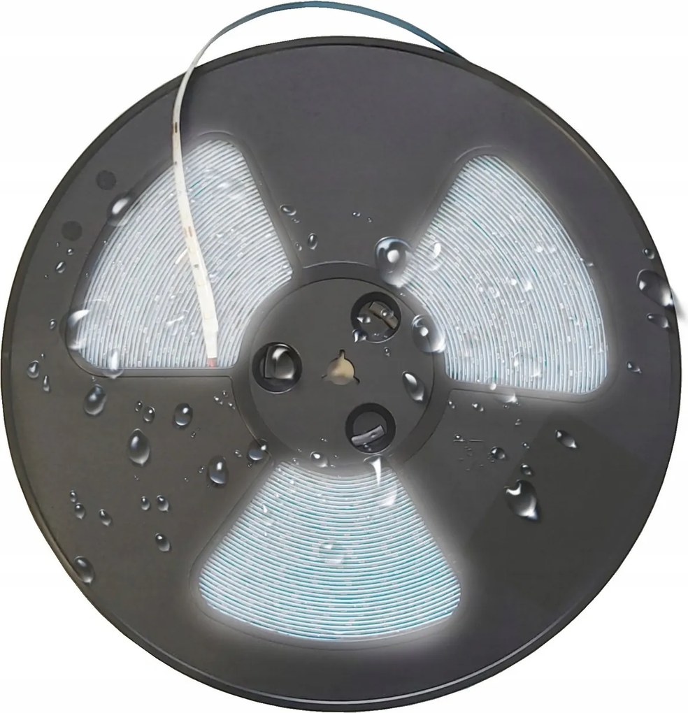 Led szalag 120W 12V hermetikus IP63 fürdőszobai semleges tekercs 25m