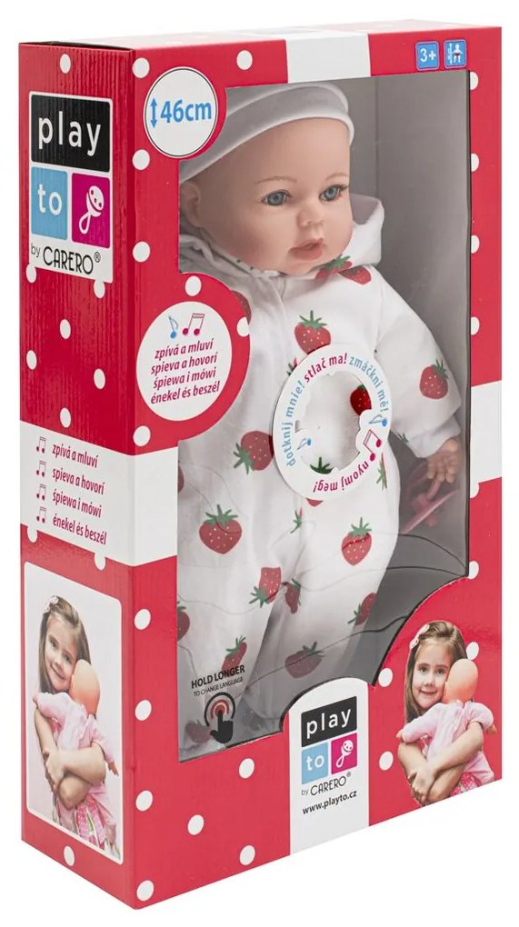 Magyarul beszélő és éneklő baba PlayTo Nati 46 cm