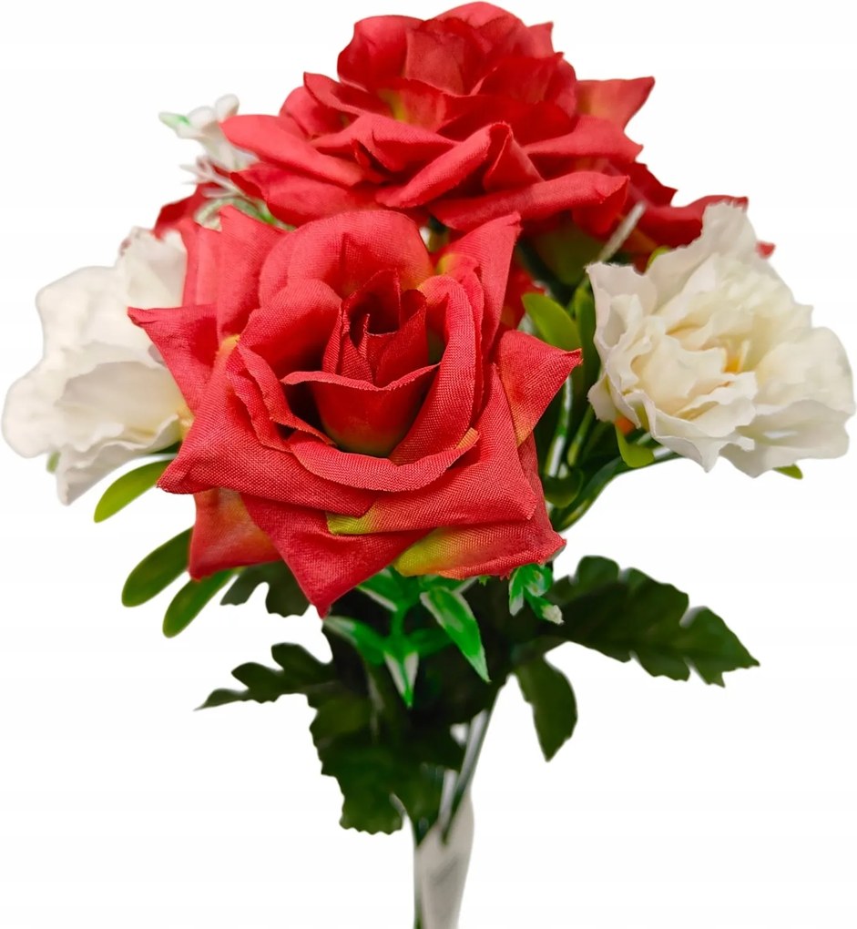 Elegáns rózsacsokor boglárkákkal 33 cm