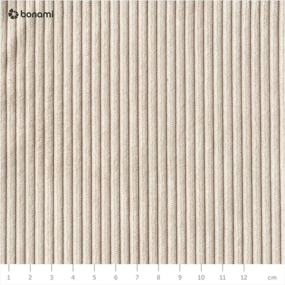 Fehér kordbársony kinyitható kanapé 244 cm Base – Karup Design