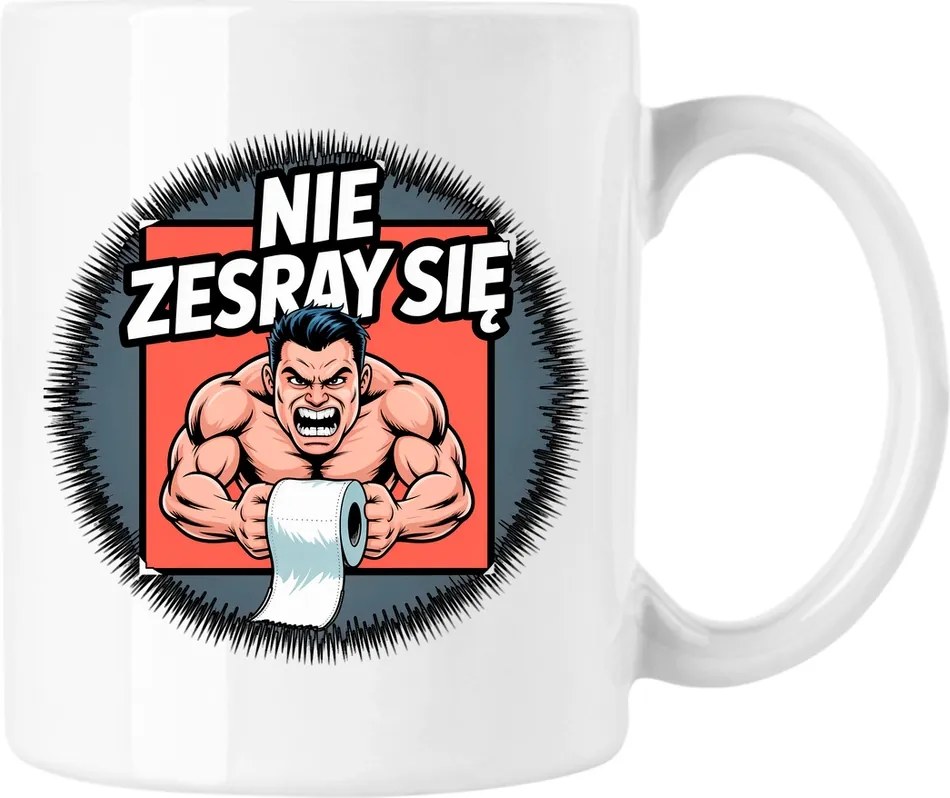 Bögre Ne vicc papír Wc fehér 330ml