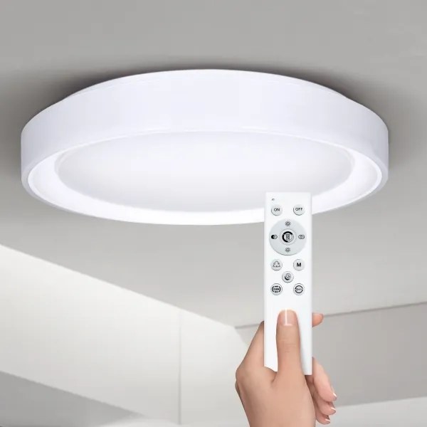Brilagi-LED RGB Dimmelhető lámpatest FLOCO LED/30W/230V Wi-Fi Tuya + LED/6W + távirányító