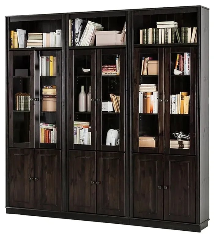 Barna borovi fenyő tálalószekrény 518x223 cm Anita – Støraa