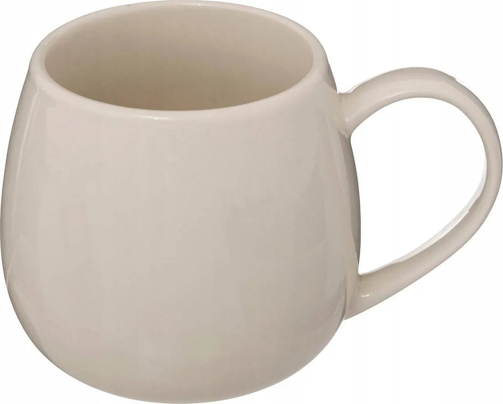 Porcelán Bögre Nagy Bézs Mikrohullámú Sütő Füllel Nora 300 ml